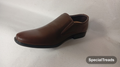 SpecialTreads Men's Smooth Leather Square-Toe Dress Loafer – Brown