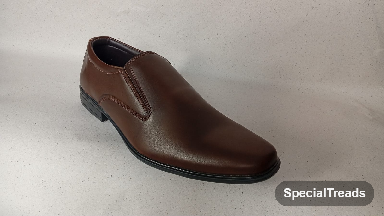 SpecialTreads Men's Square-Toe Dress Loafer – side profile
