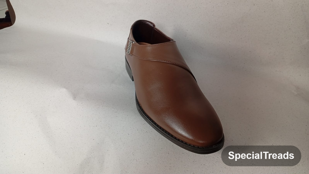 SpecialTreads Men's Monk-Strap Slip-On – side profile with buckle