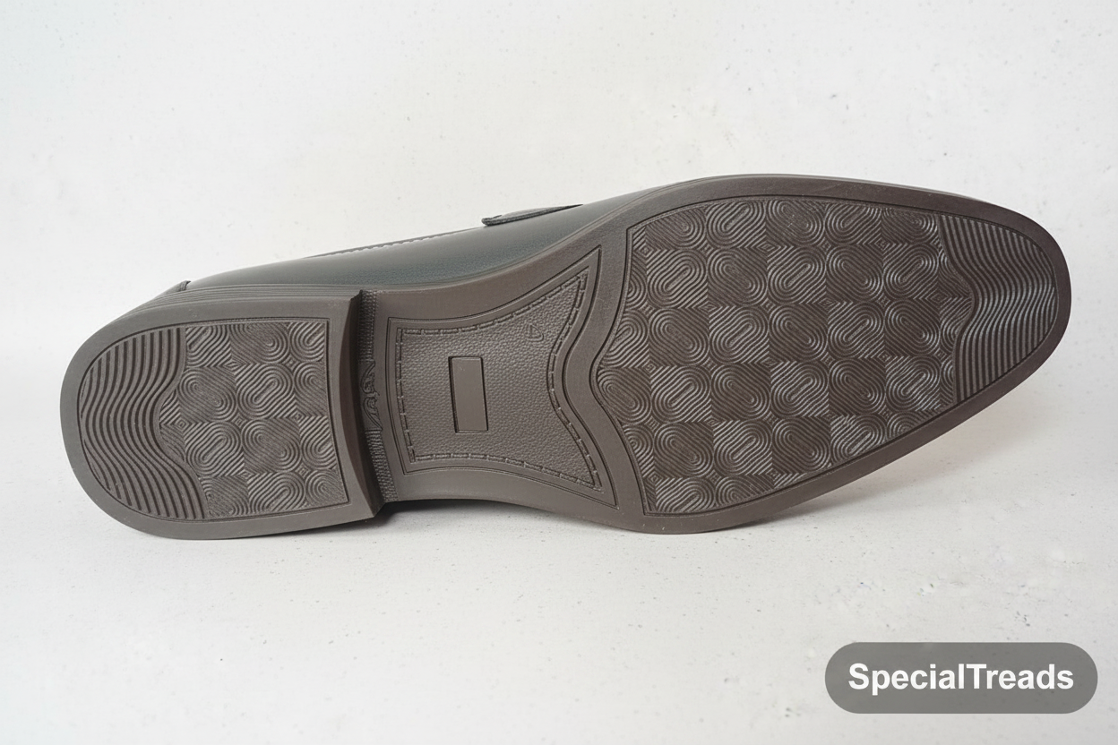 Grey Horsebit Loafer – Sole View